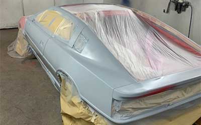 Lotus Esprit in for a full repaint.