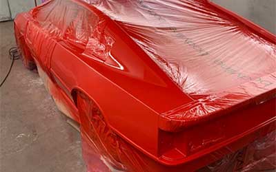 Lotus Esprit in for a full repaint.