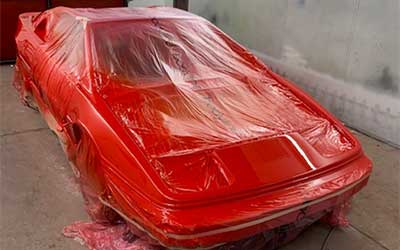 Lotus Esprit in for a full repaint.