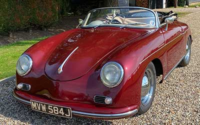 Porsche 356 in for a repaint to get rid of stone chips and a few mods