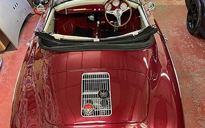 Porsche 356 Speedster going back together